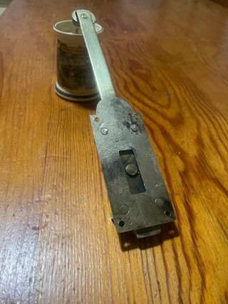 Pestillo antiguo latón macizo