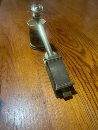 Pestillo antiguo latón macizo