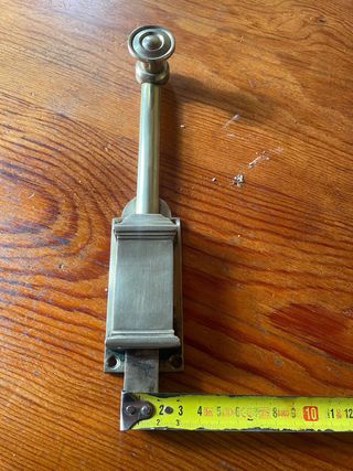 Pestillo antiguo latón macizo