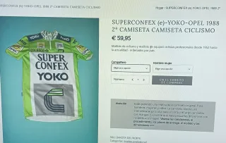 Maillot Ciclismo Superconfex Vintage