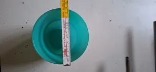 Vaso vintage vetro verde acqua