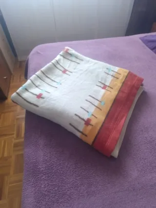Sábana encimera y funda almohada multicolor