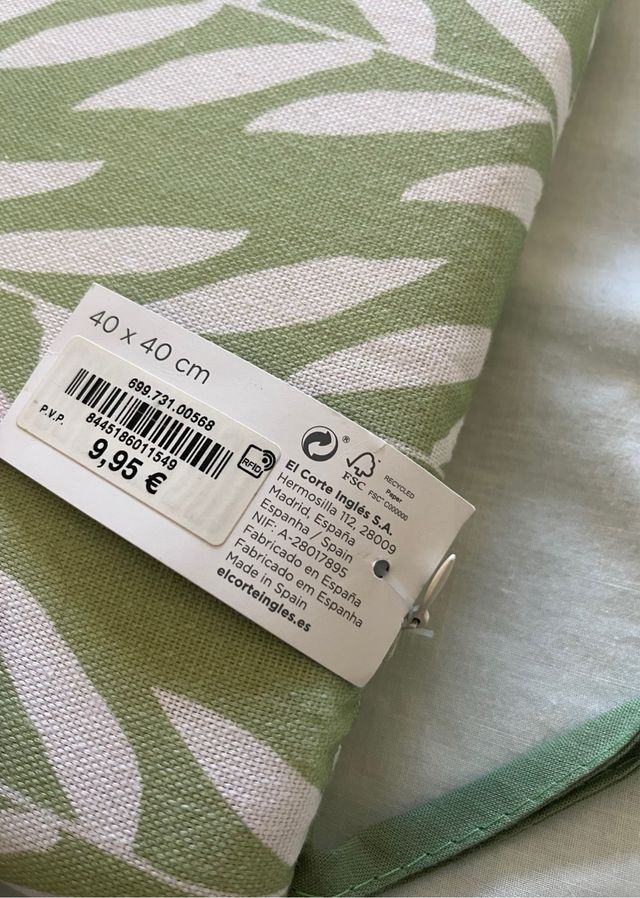 Cojines para sillas El Corte Inglés (6uds)