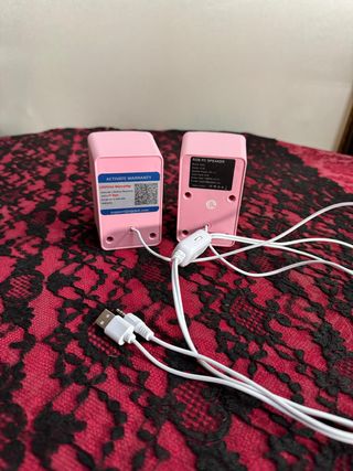 Altavoces NJSJ Rosas USB
