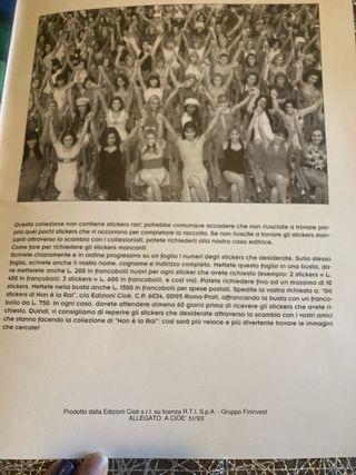 Album figurine Le Ragazze di Non é la Rai