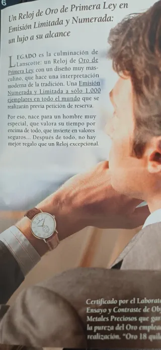 Reloj LANSCOTTE de Oro 18k Caballero