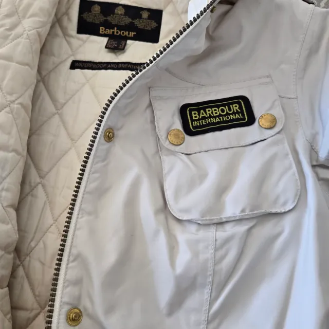 Chaqueta Barbour mujer beige talla S
