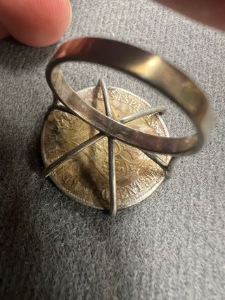 Anillo Plata 925 con Moneda Antigua