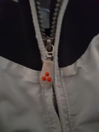 Bomber grigio con zip