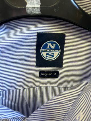Camicia North Sails righe blu cotone XL