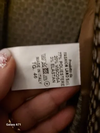 Completo giacca e pantaloni fantasia