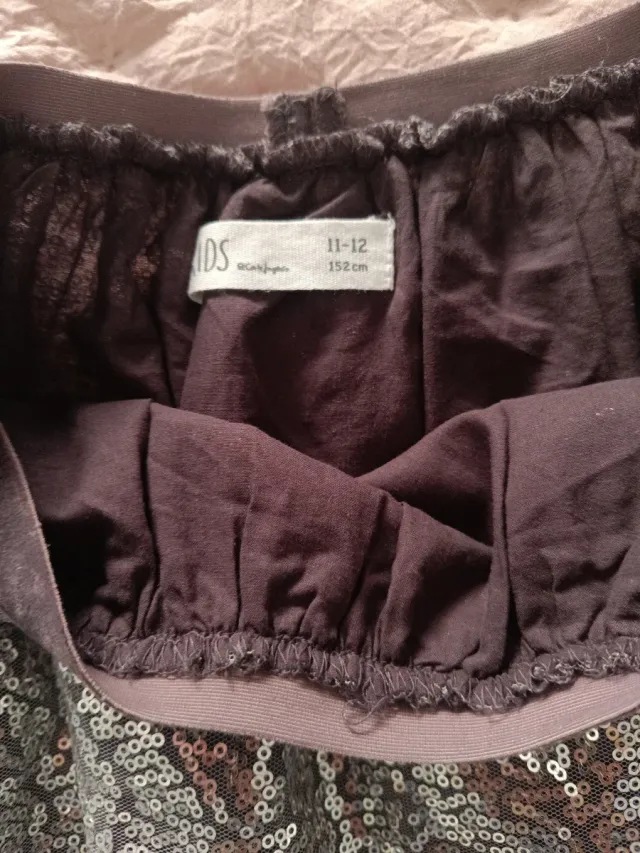 Gonna bambina con paillettes T.11-12