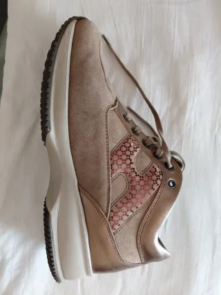 Scarpe Hogan donna beige/oro