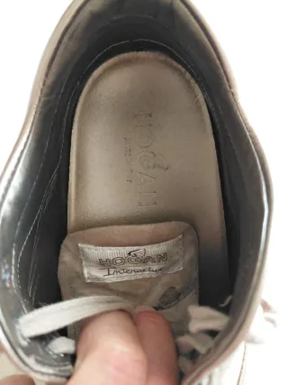 Scarpe Hogan donna beige/oro