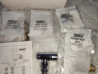 Kit valvole IRSAP cromate 1/2