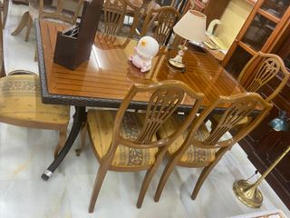 MESA DE COMEDOR RATTÁN CON 5 SÍLLAS