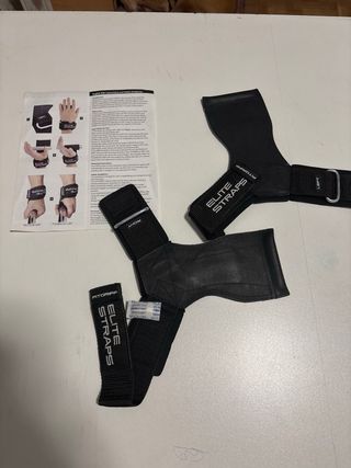 Correas de levantamiento de pesas Negro XL