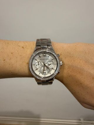 Reloj Michael Kors Mujer Plata y Blanco