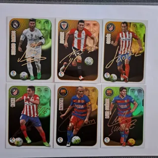 6 Cromos Serie Oro Liga Este 2016/17