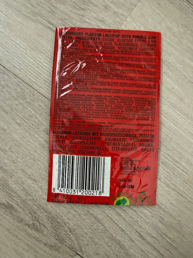 Envoltorio Fantasy Ball Tatuajes Chupa Chups