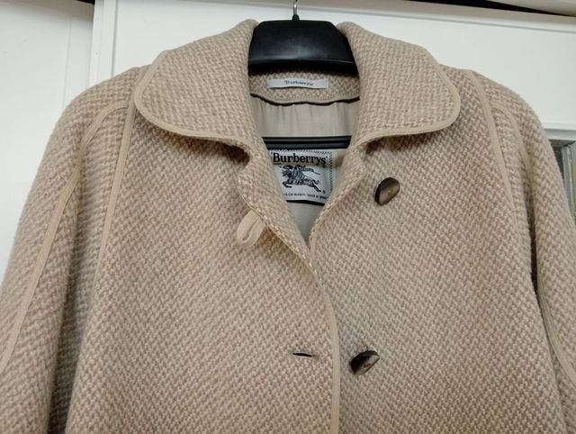 Abrigo Burberrys Lana Alpaca Vintage Mujer