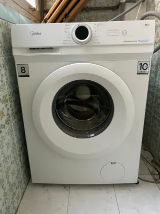 Lavadora Midea MF100W80B/1/W-ES