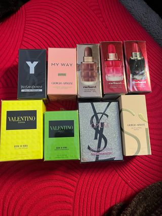 Lote Perfumes Originales Mujer YSL, Armani, Valent