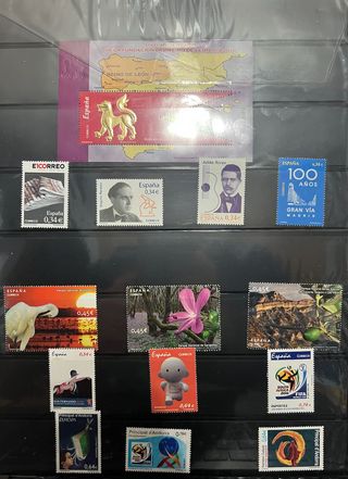 Sellos España y Andorra 2010