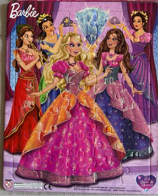 Pack 4 Puzzles Barbie