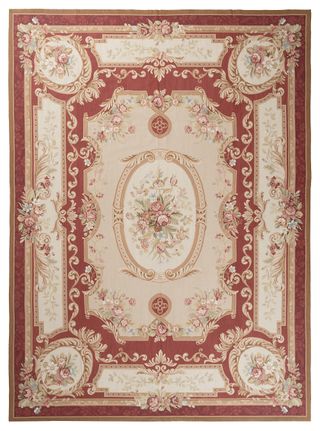 Tappeto Aubusson Fatto a Mano 366x275