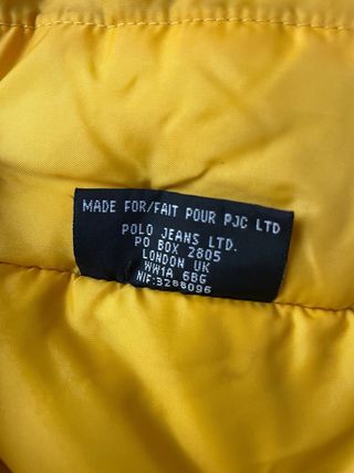 Chaleco Polo Jeans Co. Ralph Lauren Negro/Amarillo