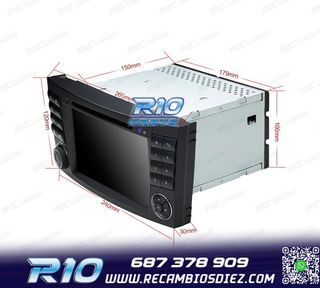 RADIO NAVEGADOR 7" PARA MERCEDES CL. E W211 CLS W219 USB GPS