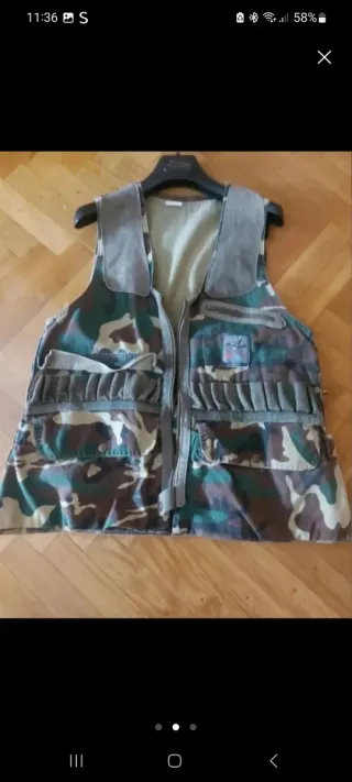 Chaleco de caza camuflaje