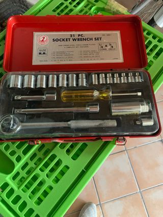 Cassetta chiavi a bussola 21 pz.