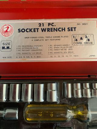 Cassetta chiavi a bussola 21 pz.