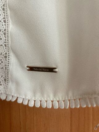 REBAJAS Blusa Pedro del Hierro Blanca Talla S