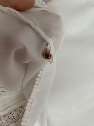 REBAJAS Blusa Pedro del Hierro Blanca Talla S