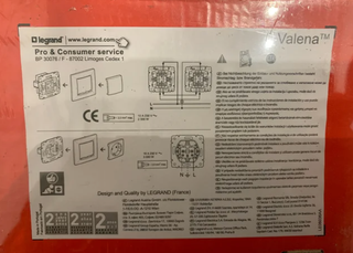 Interruptores Legrand Valena (5 unidades)
