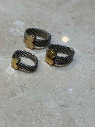 Sortijas Tous Osos Acero y Oro