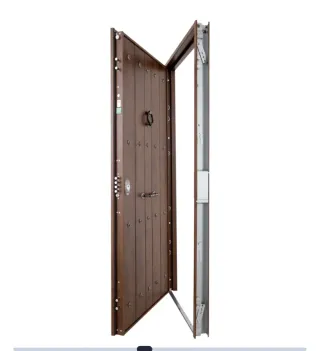 Puerta acorazada nogal
