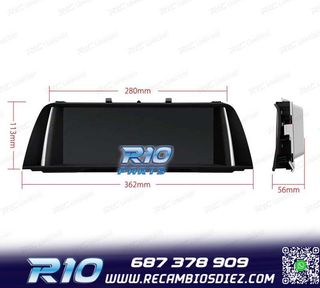 RADIO GPS ANDROID 12 PARA BMW F10 F11 10-12 CIC