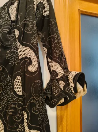 Traje Sevillana Negro y Blanco talla 42