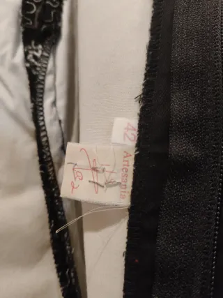 Traje Sevillana Negro y Blanco talla 42