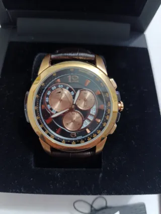 Reloj Lotus Crono Acero IP Rosado