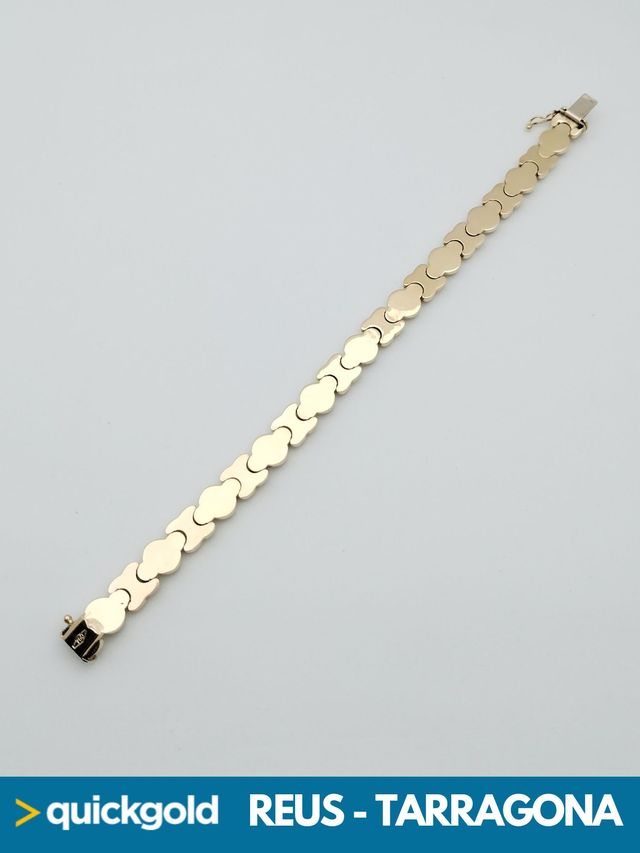 040-05-00581 PULSERA ORO 18K ONDAS 20CM