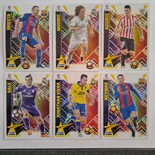 6 Cromos LaLiga Stars 2017/18