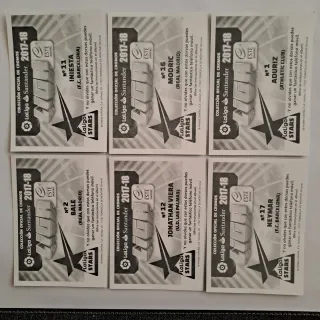 6 Cromos LaLiga Stars 2017/18