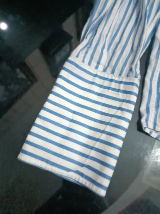 Camisa Emidio Tucci Rayas Azul y Blanco