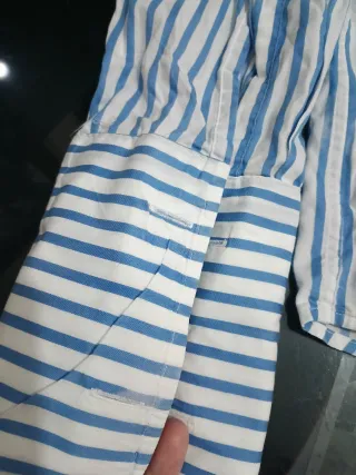 Camisa Emidio Tucci Rayas Azul y Blanco