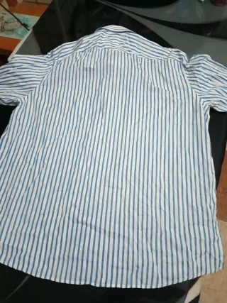 Camisa Emidio Tucci Rayas Azul y Blanco